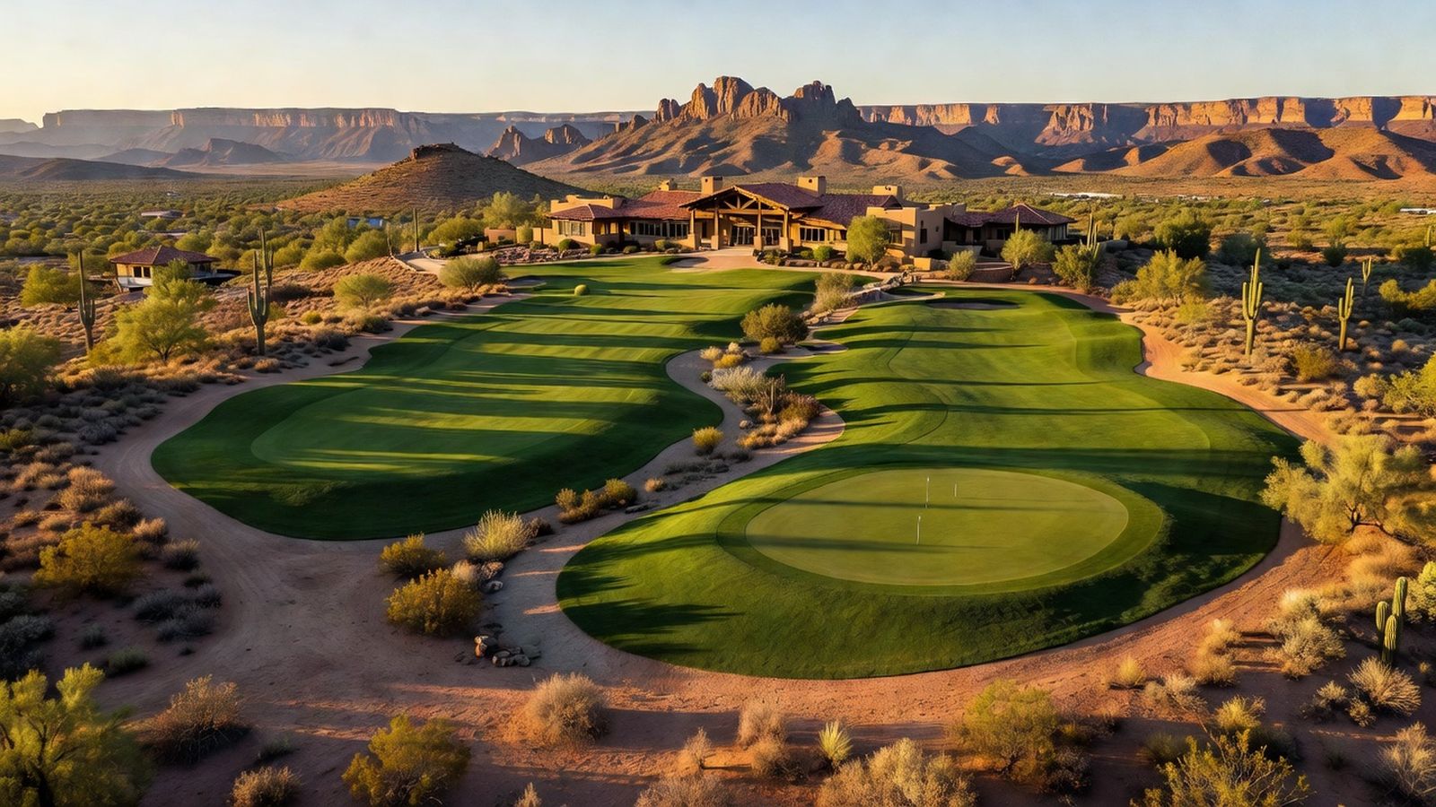 Sonoran desert golf scenery