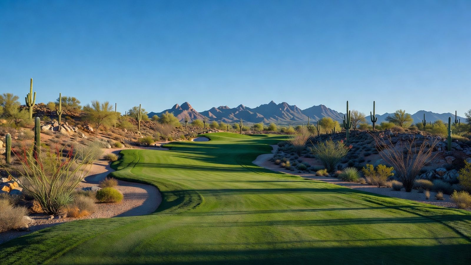 Sonoran desert golf scenery