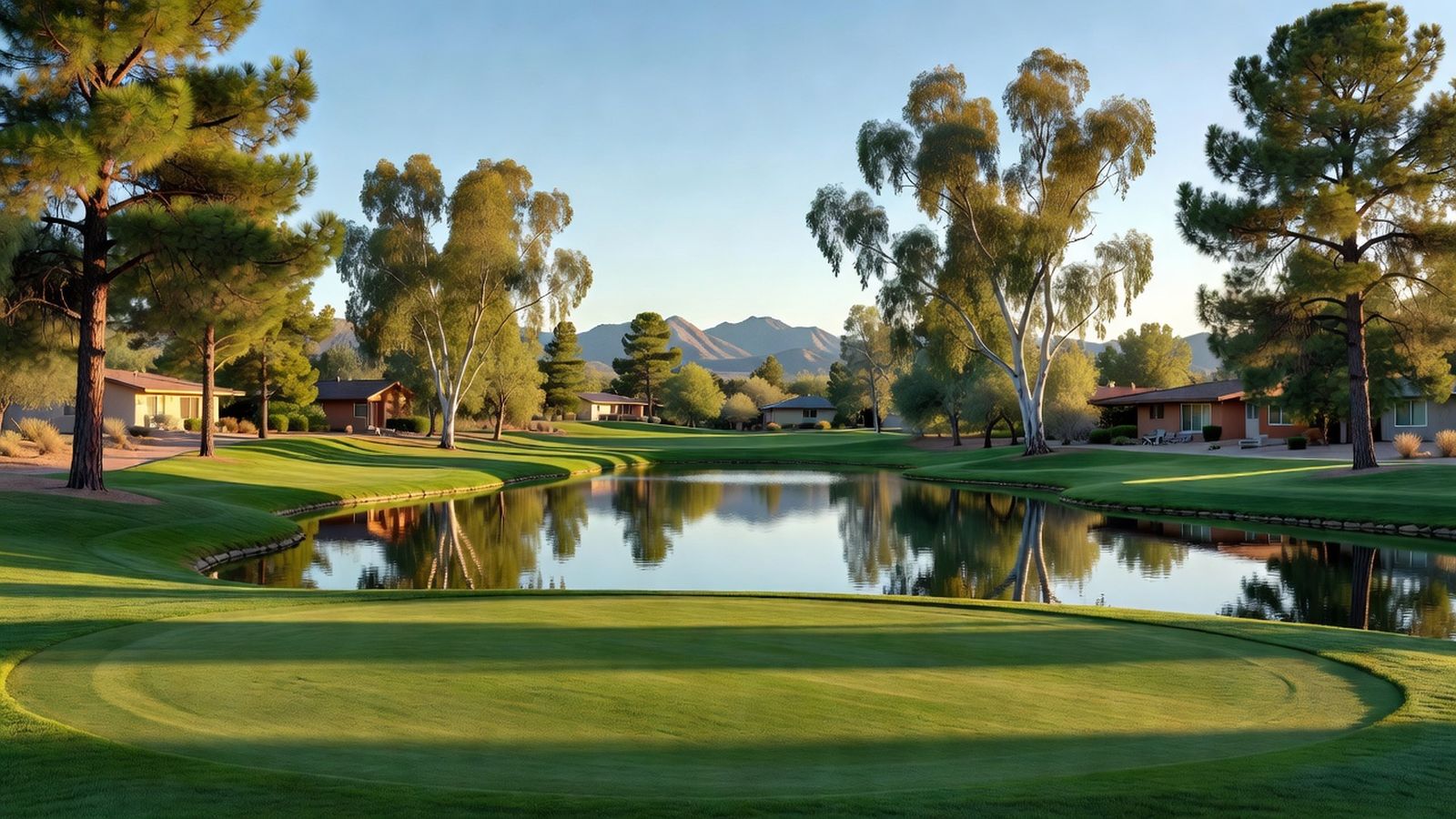 Sonoran desert golf scenery