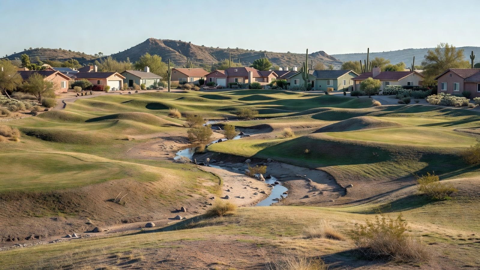 Sonoran desert golf scenery